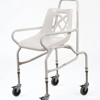 Shower chair on wheels